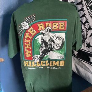 White Rose Motorcycle club Shirt Antique Motorcycle club